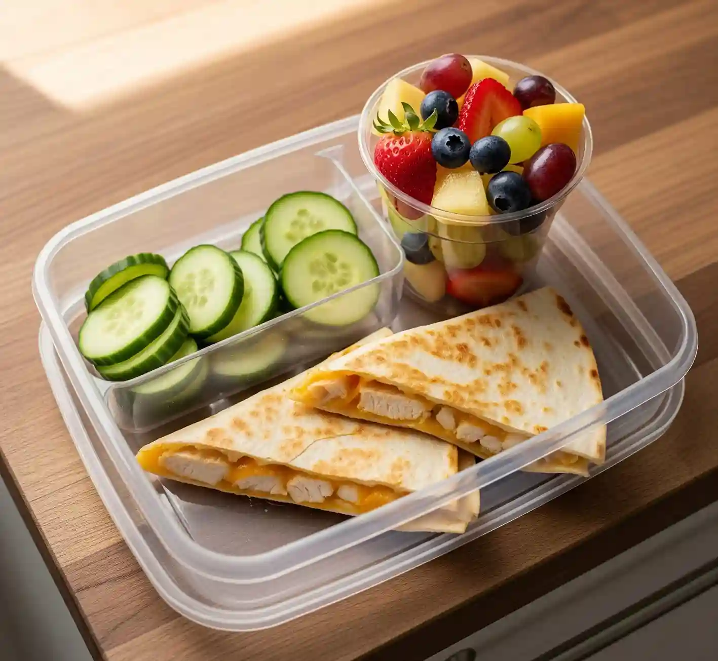 Chicken and Cheese Quesadilla