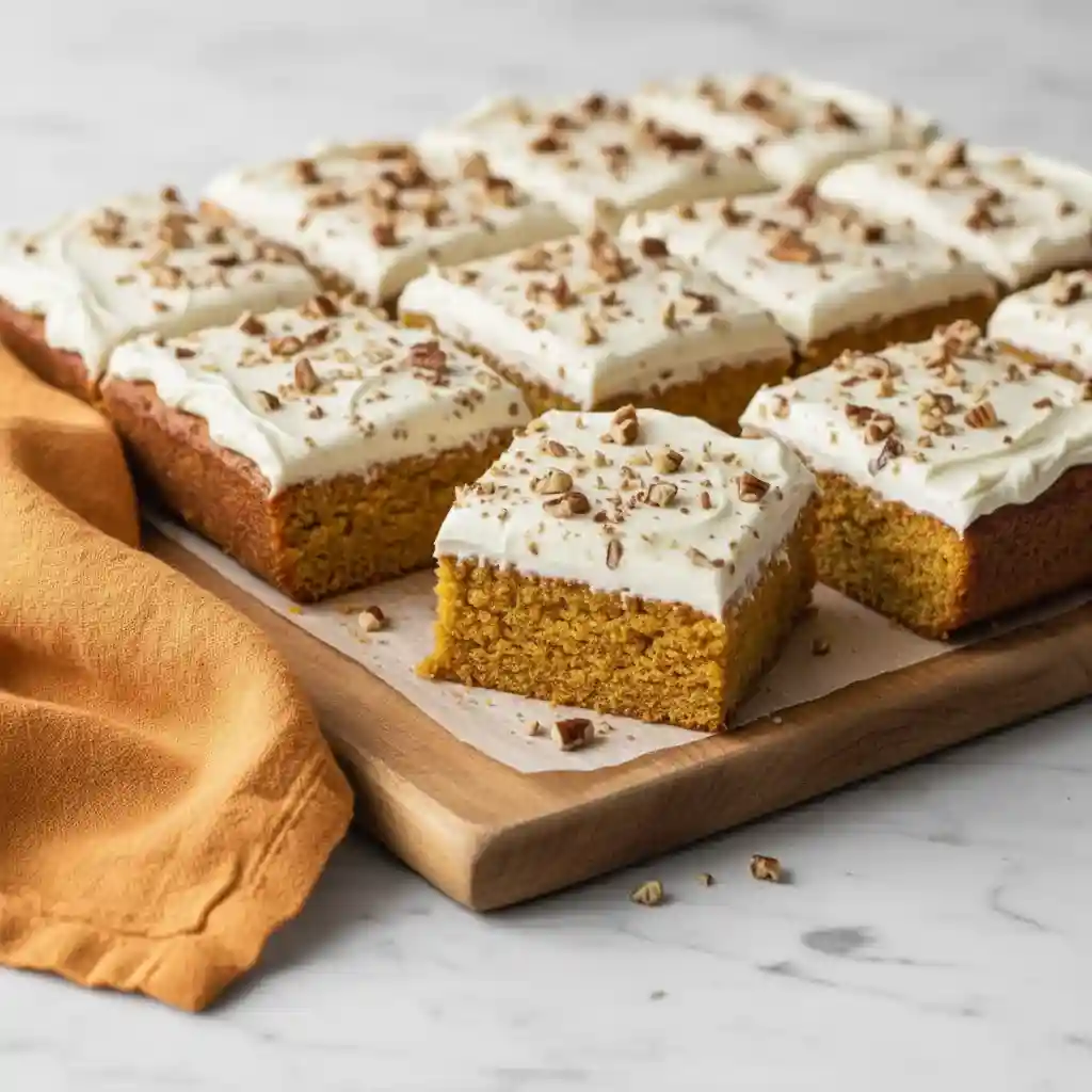 pumpkin bars with cream cheese frosting