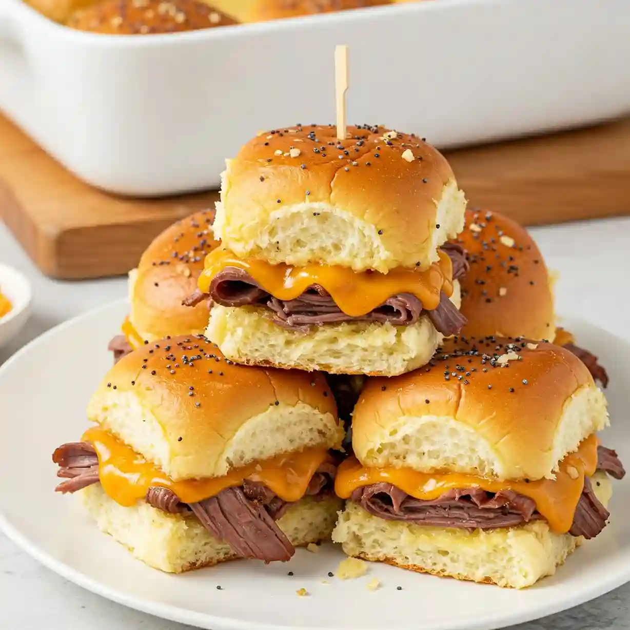 Hawaiian Roll Roast Beef Sliders