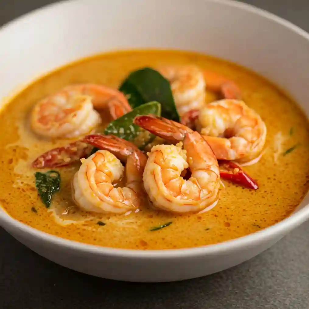 Authentic Thai Red Curry Shrimp