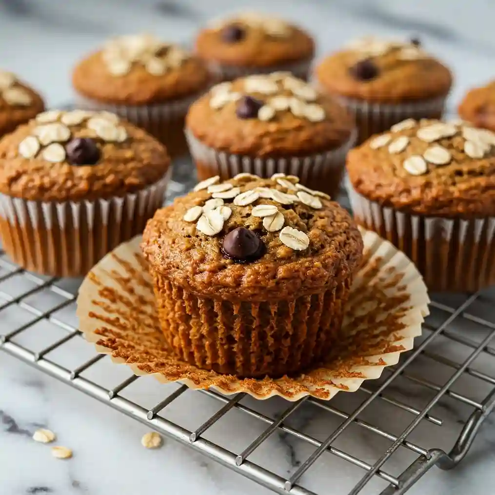 Banana Oatmeal Protein Muffins