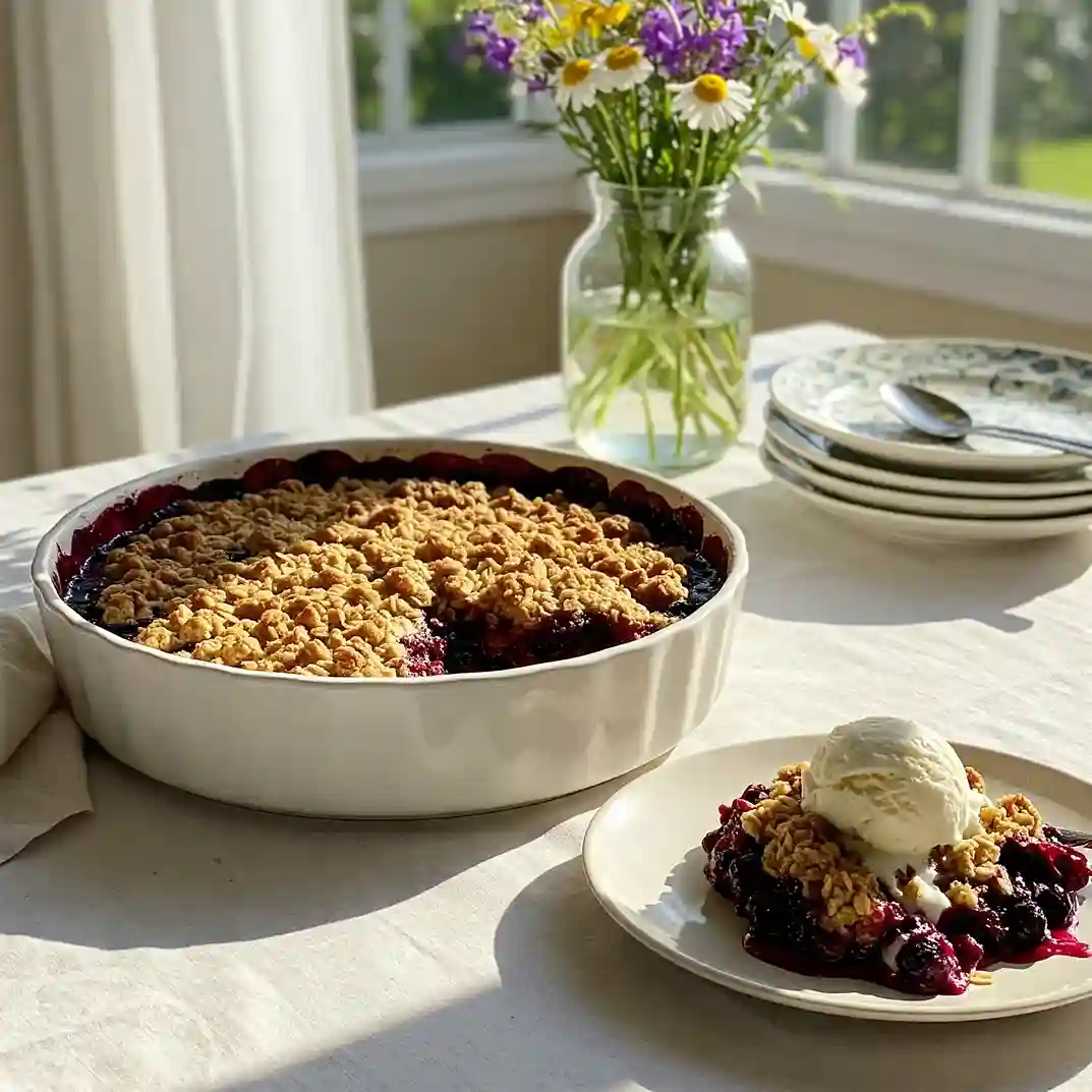 blueberry crisp