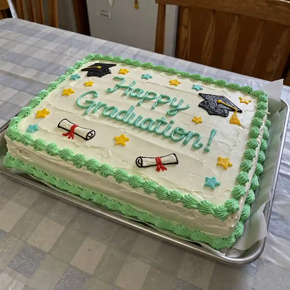 Graduation Sheet Cake
