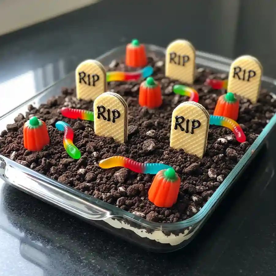 Halloween Graveyard Dirt Cake