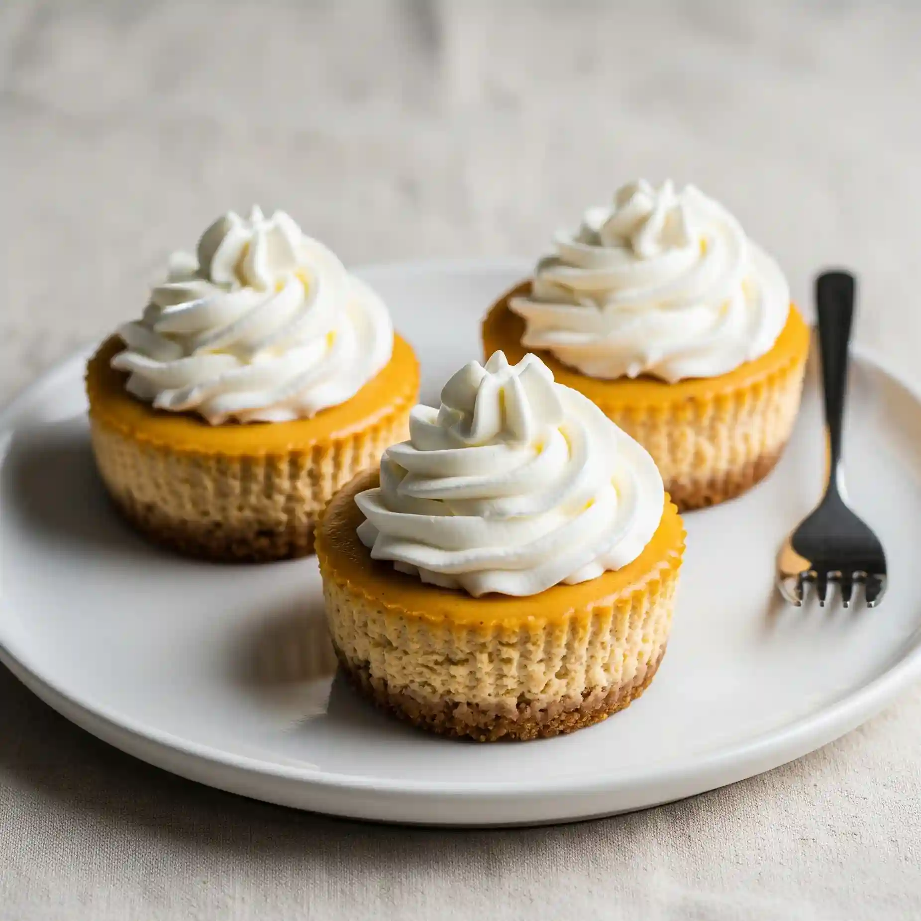 Mini Pumpkin Cheesecakes