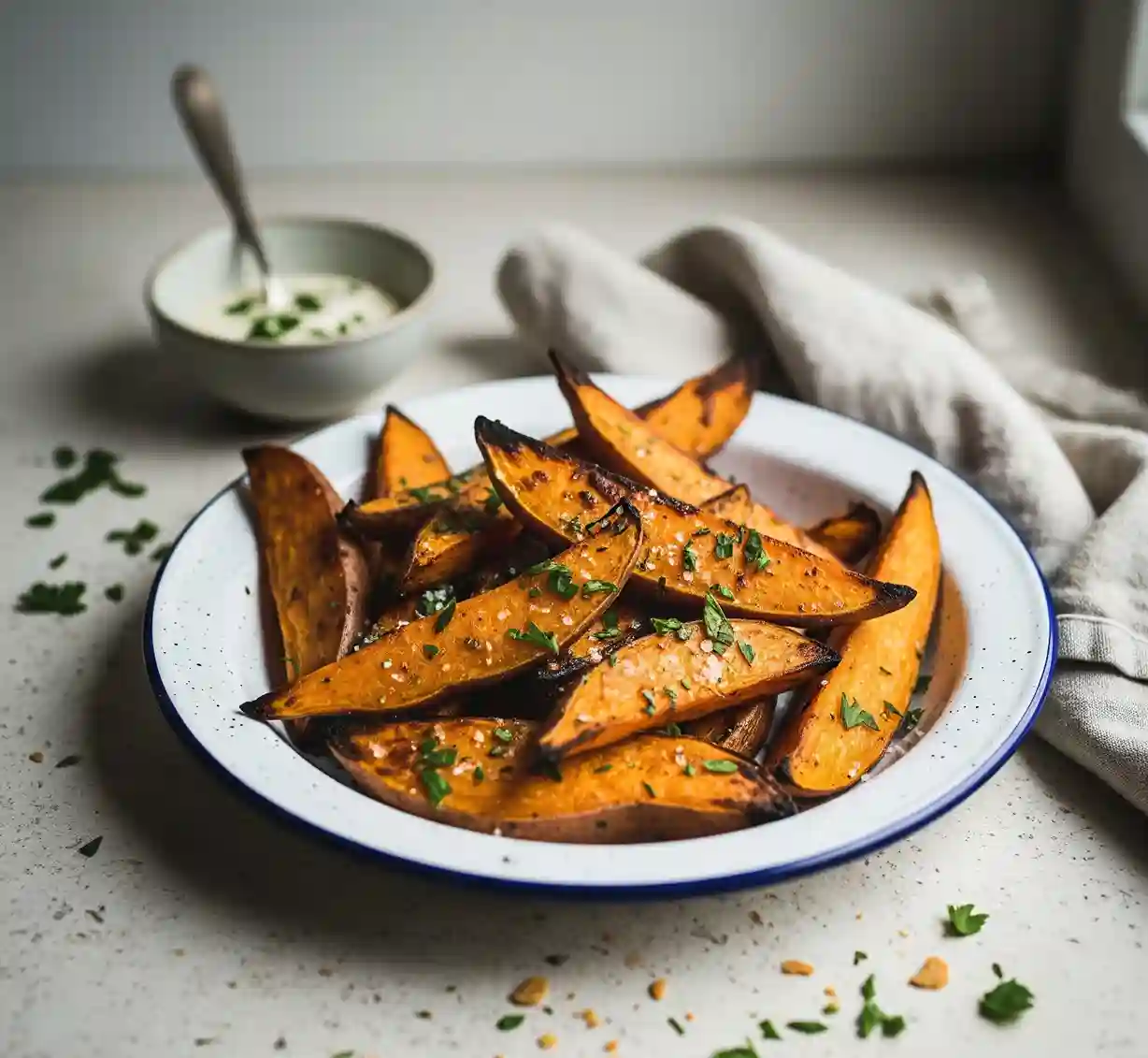 Oven Roasted Sweet Potatoes Wedges