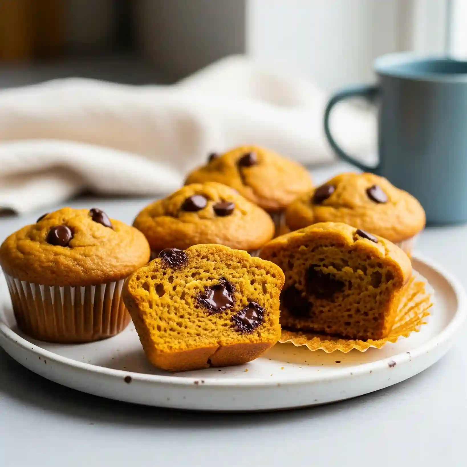 Pumpkin Chocolate Chip Muffins