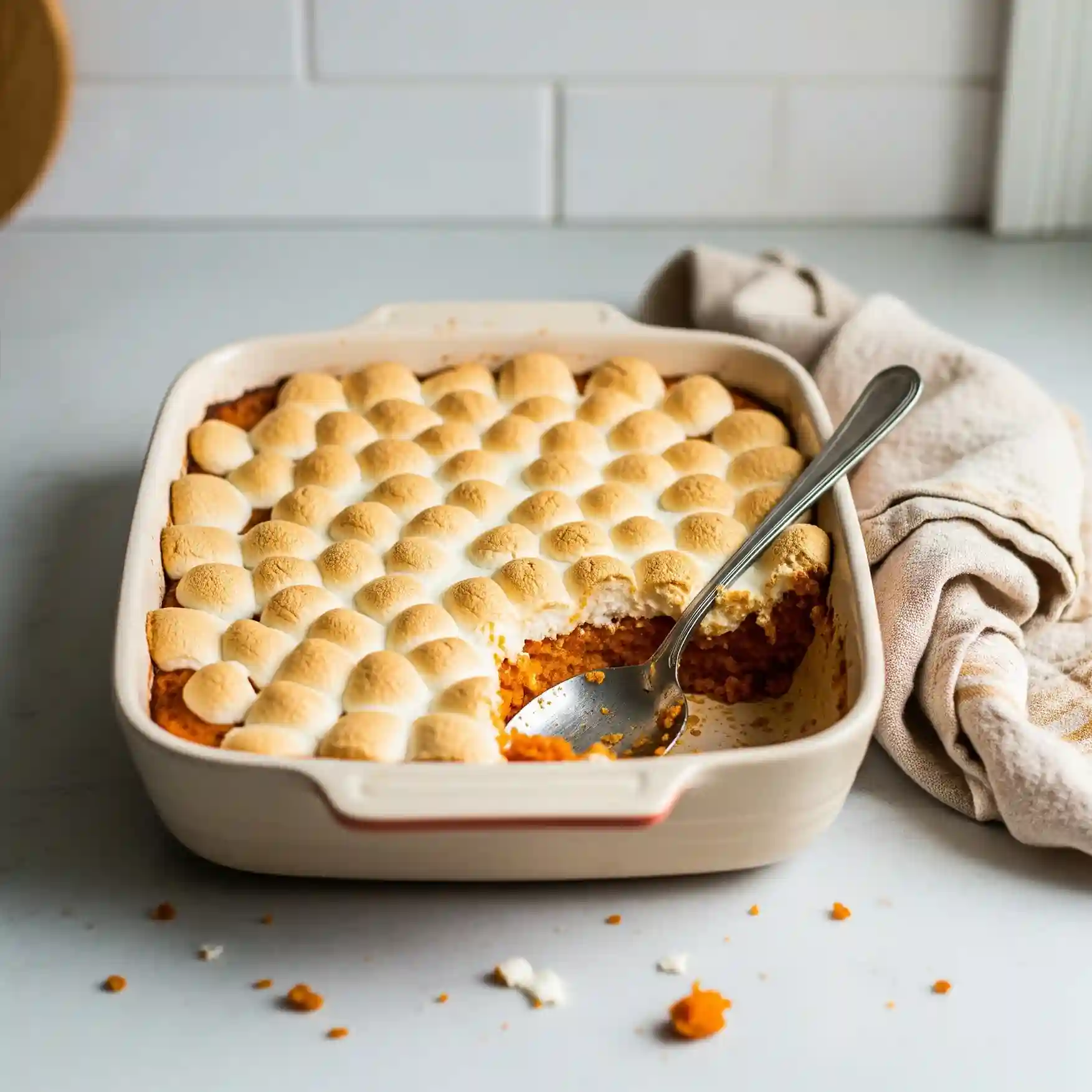 sweet potato casserole with marshmallows