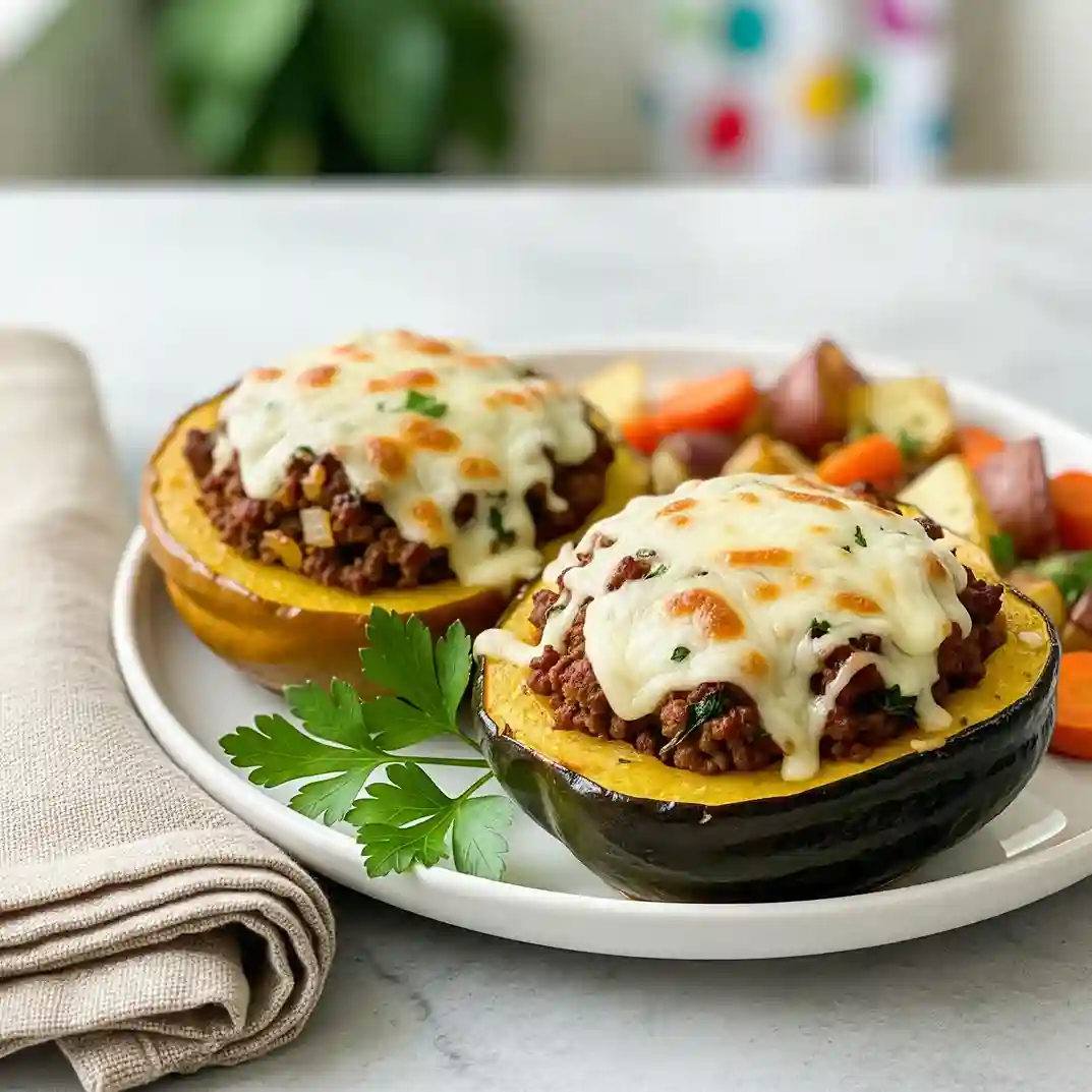 Beef Stuffed Acorn Squash