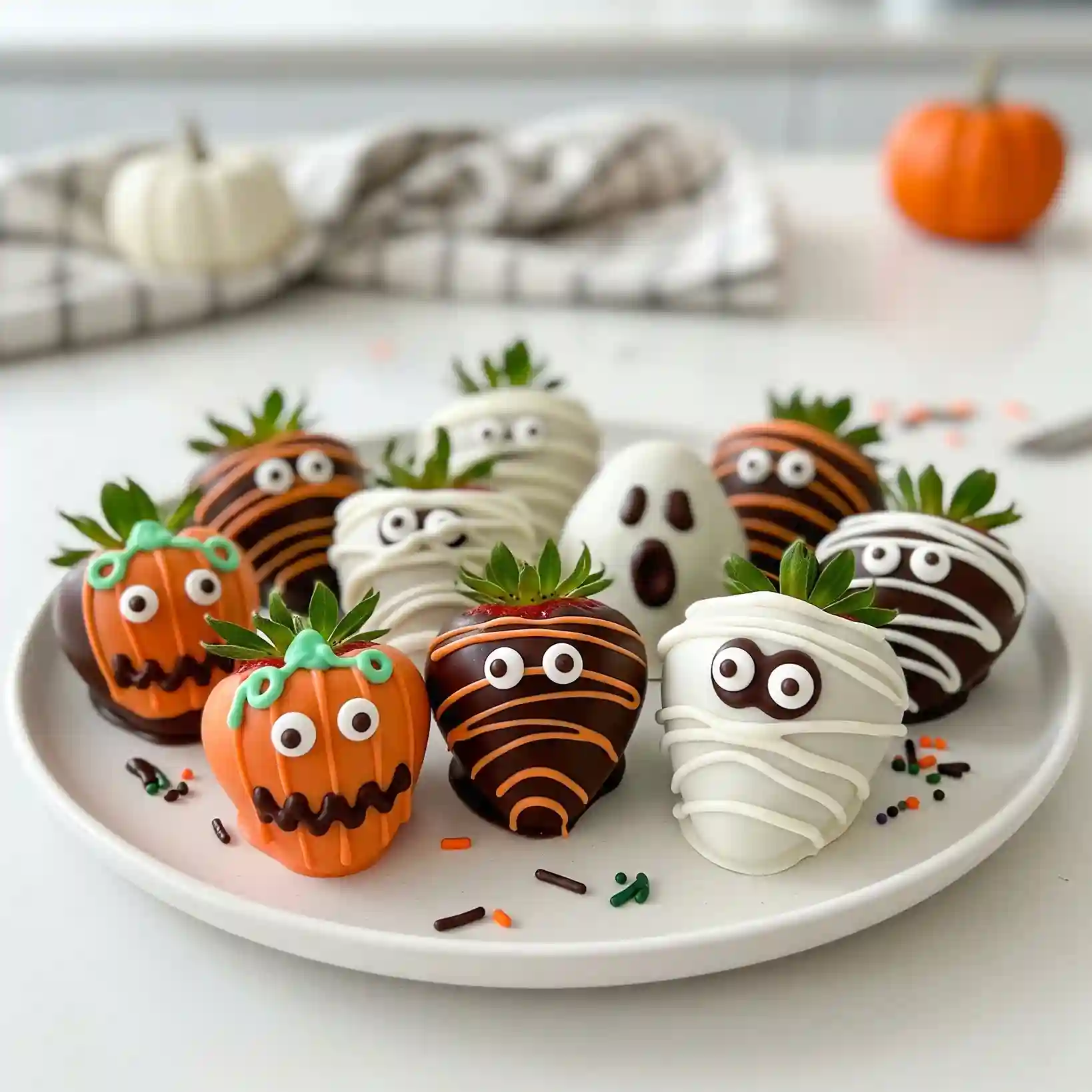 Halloween Chocolate Covered Strawberries