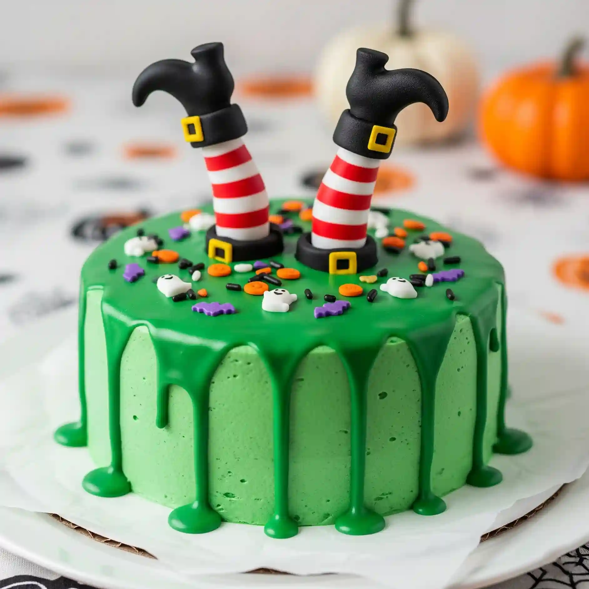 Halloween Melted Witch Cake