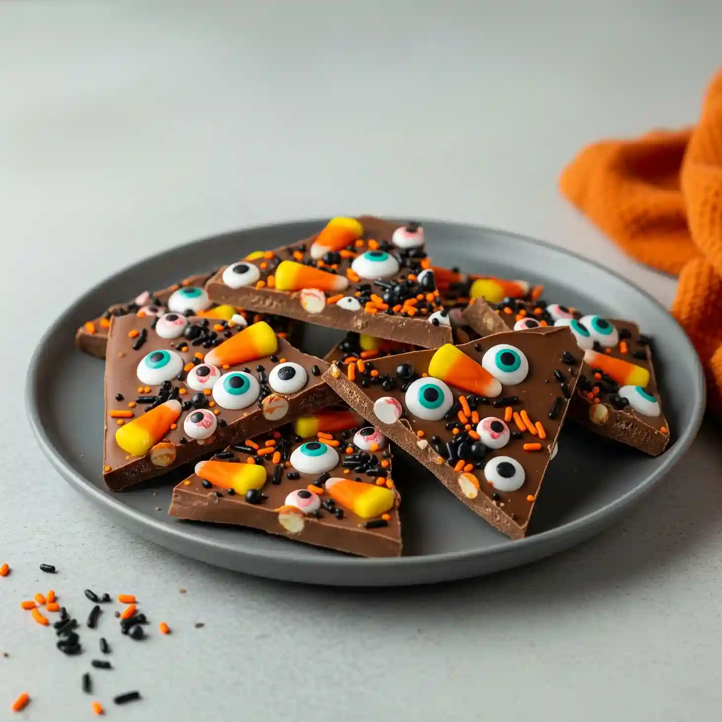 Halloween chocolate bark