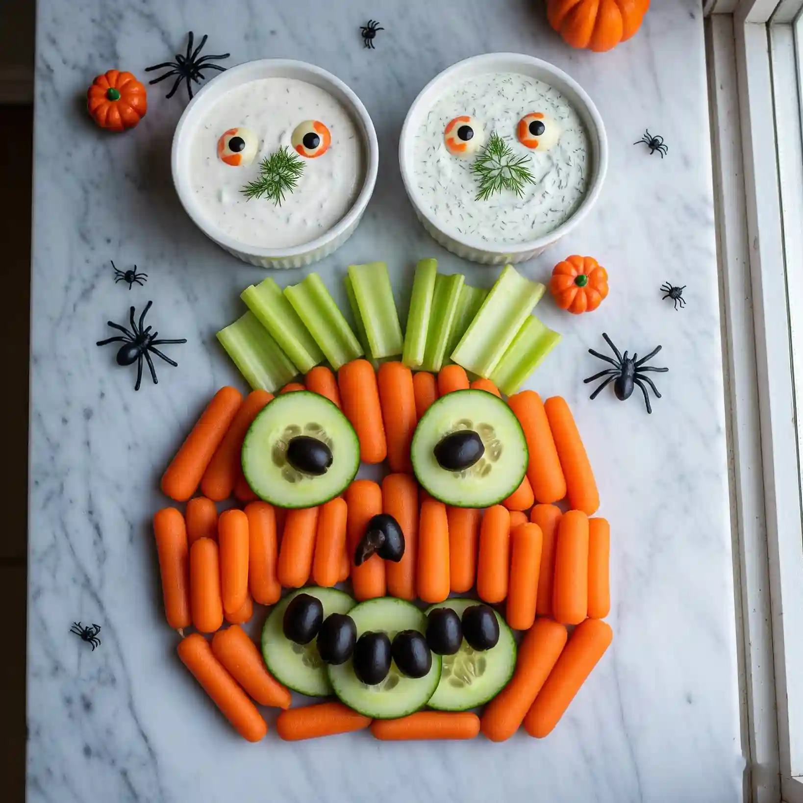 Halloween veggie tray