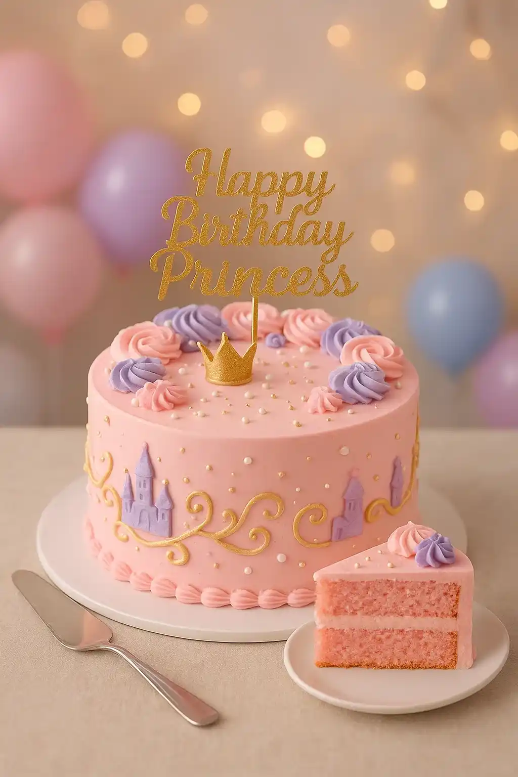 Pink Birthday Cake