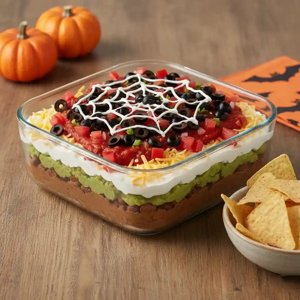 7 Layer Halloween Taco Dip