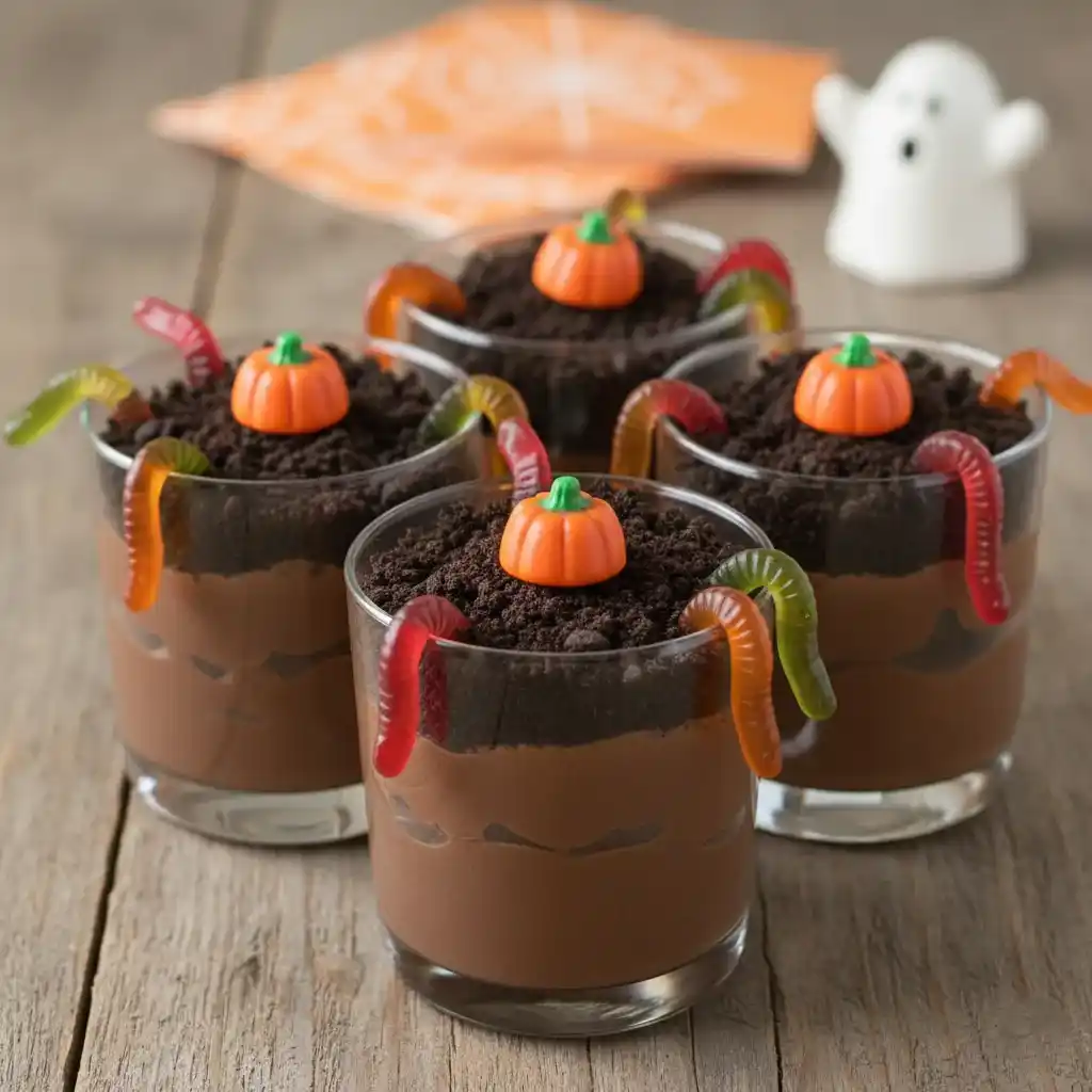 Halloween dirt cups