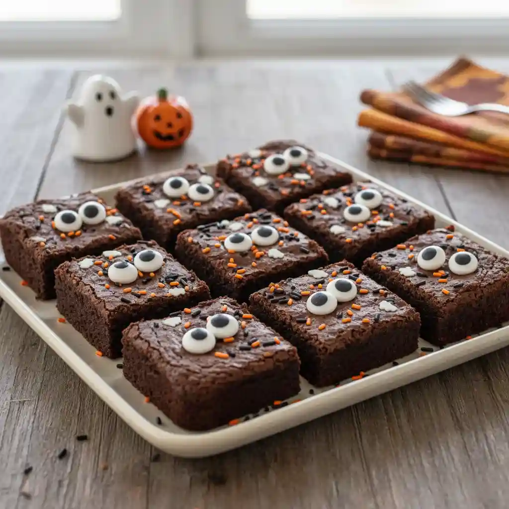 halloween brownies