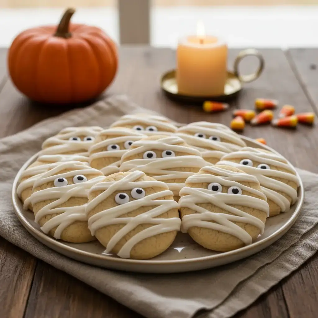 Halloween Mummy Wrap Cookies