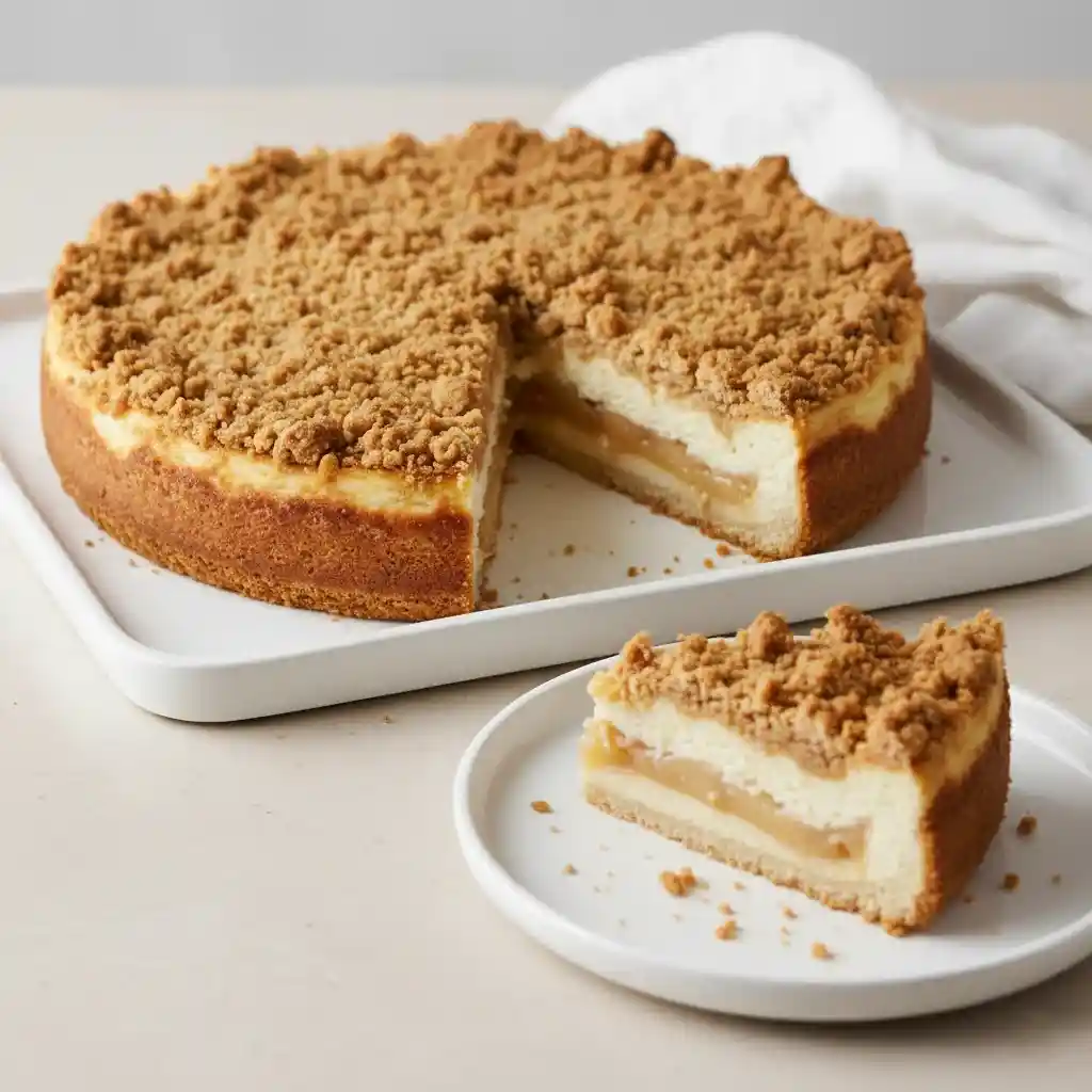 apple crumble cheesecake