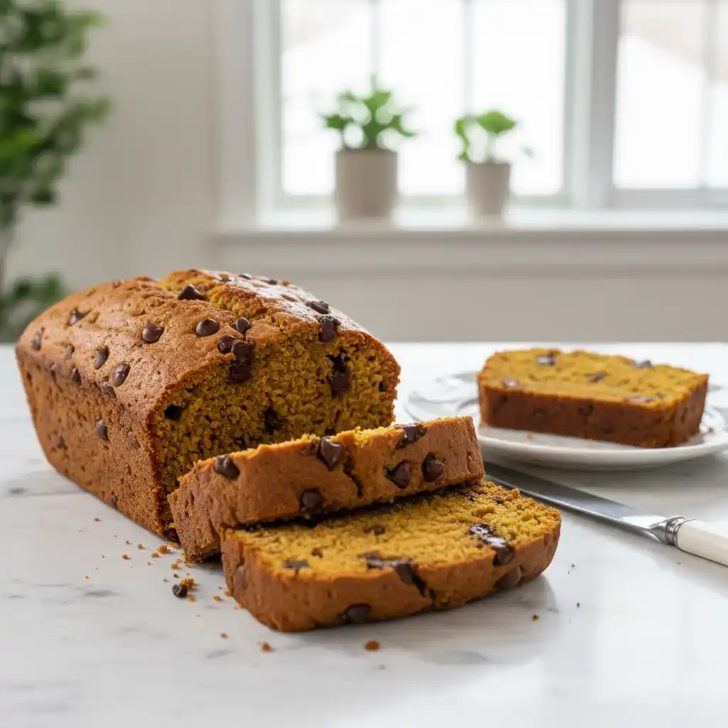 pumpkin chocolate chip bread