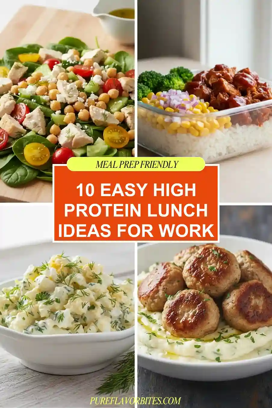 10 Easy High Protein Lunch Ideas For Work For Busy Days