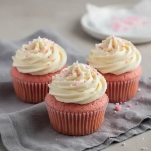 pink velvet cupcakes