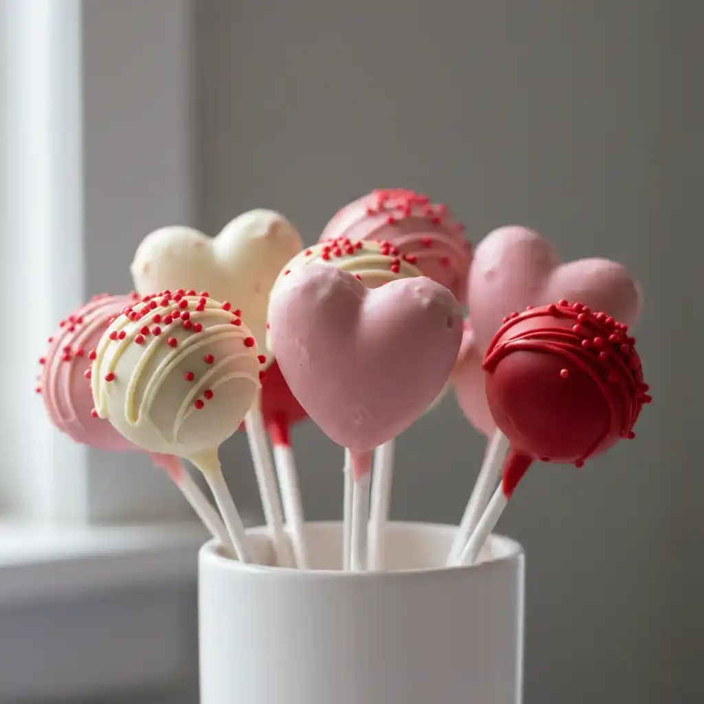 valentines day cake pops